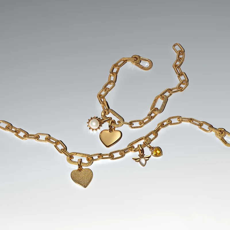 Pandora ME Gold Plated Small-Link Chain Bracelet 563829C00-4
