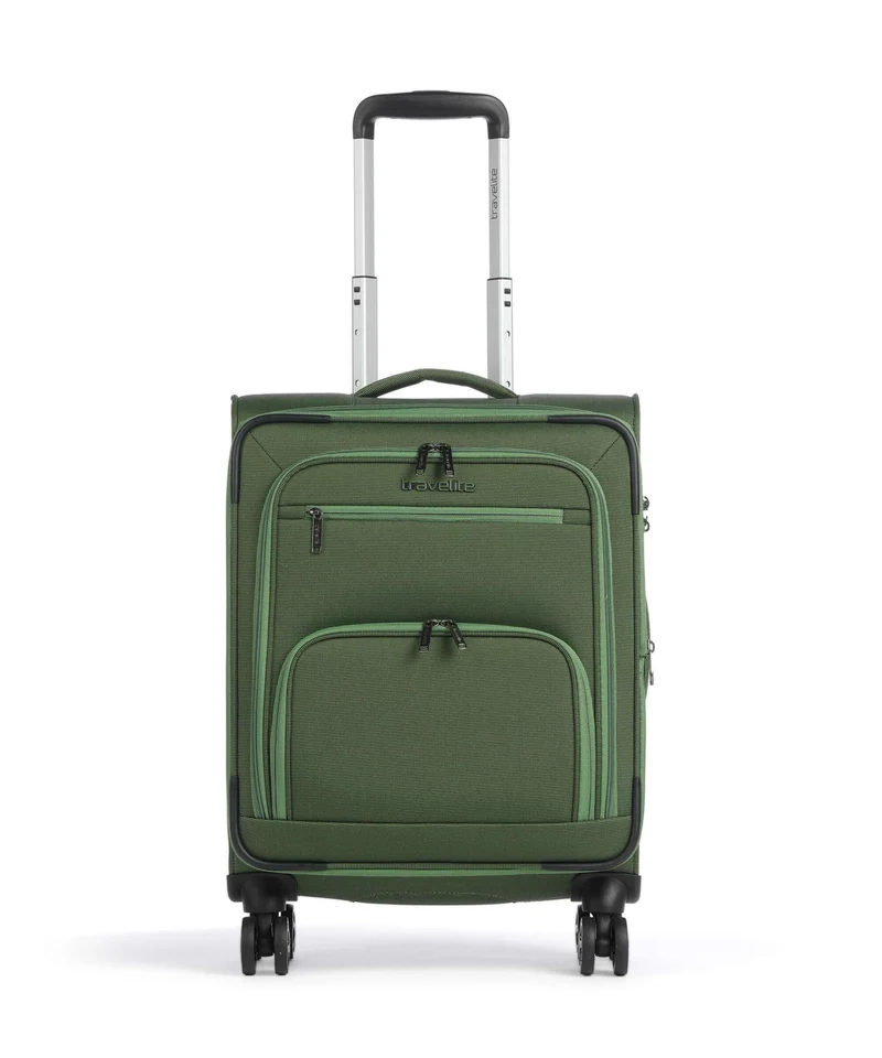 Travelite Cubis 4-Rollen Trolley green