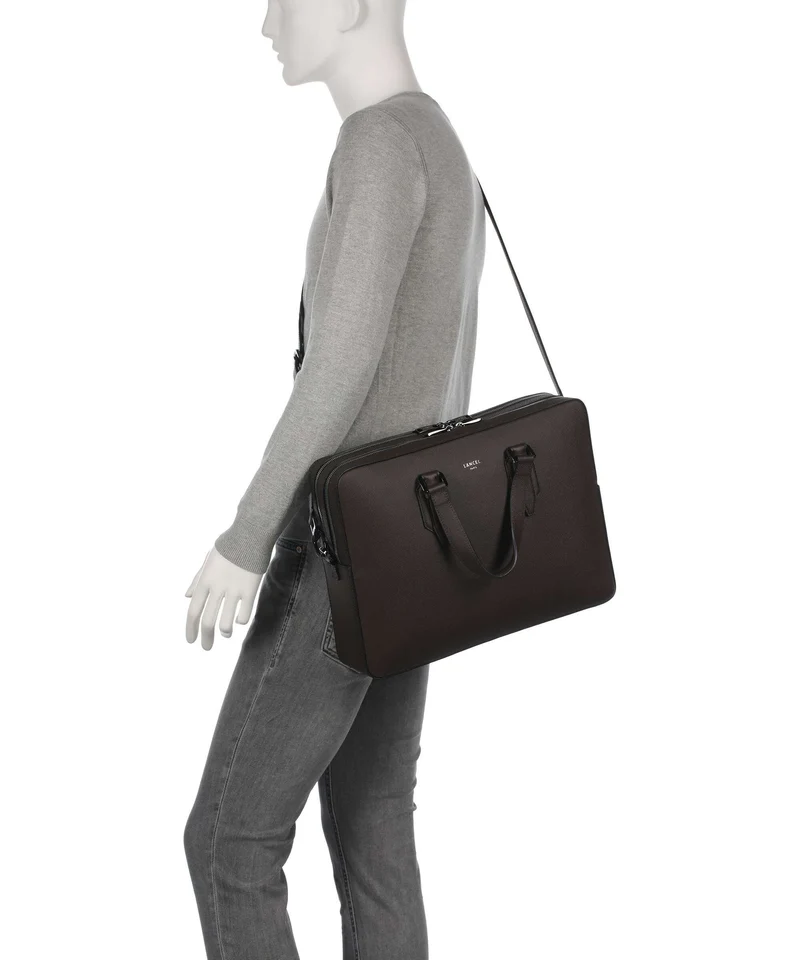 Lancel Charlie Aktentasche macadamia