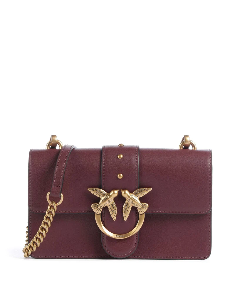 Pinko Love One Mini Umhängetasche ribes intenso/antique gold