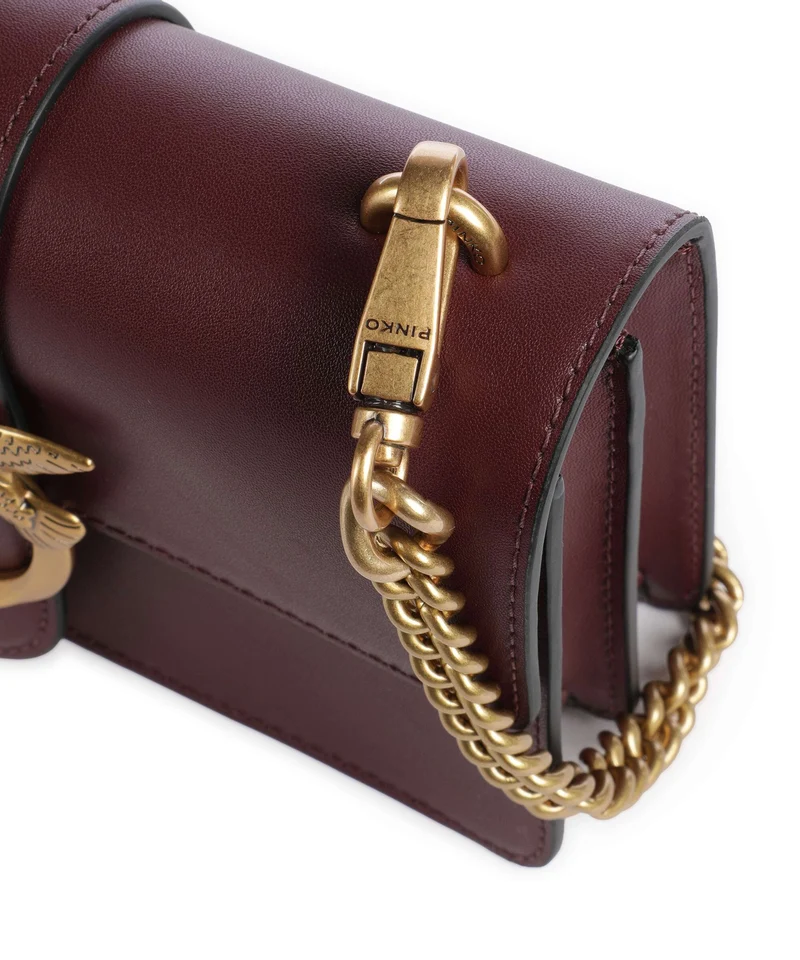 Pinko Love One Mini Umhängetasche ribes intenso/antique gold