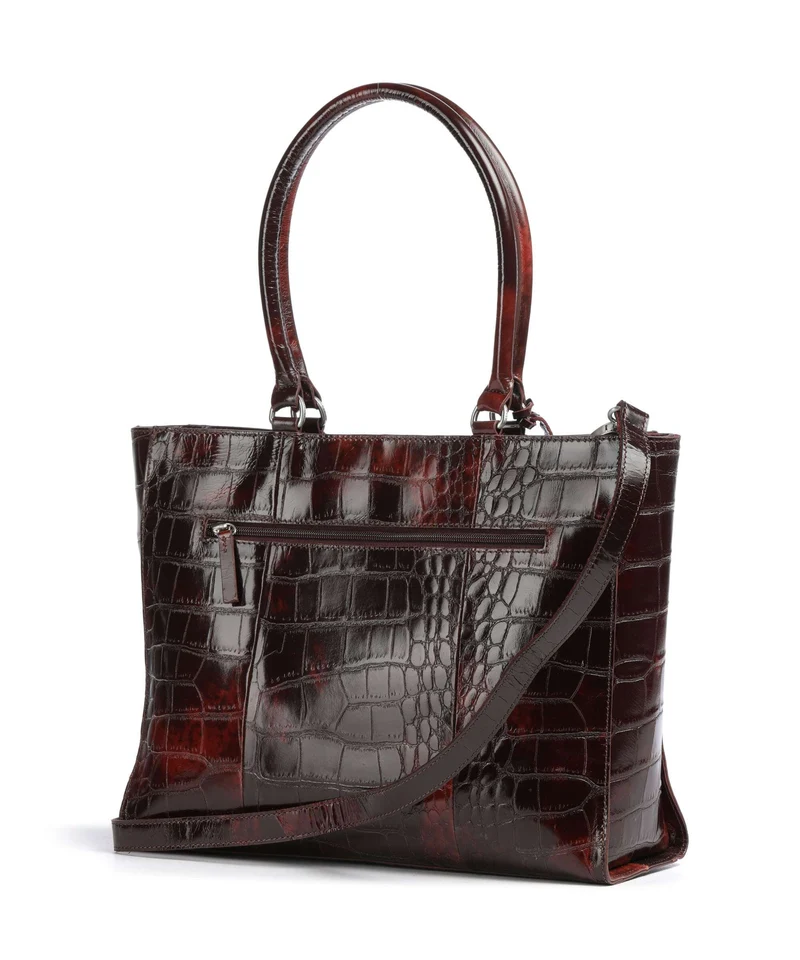 Burkely Cool Colbie Shopper burgundy patent