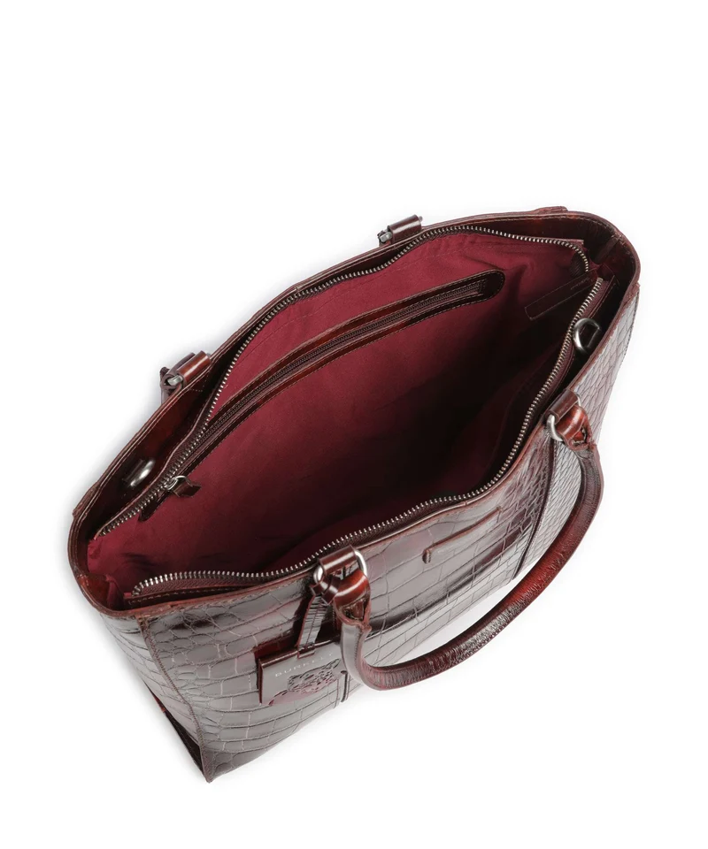 Burkely Cool Colbie Shopper burgundy patent