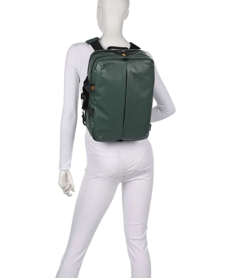 Mandarina Duck Coated Rucksack-Tasche deep green