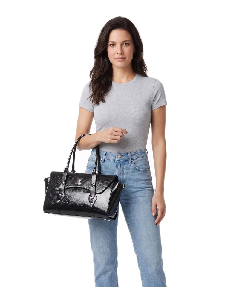 Vivienne Westwood Bettina Naplak Medium Handtasche black