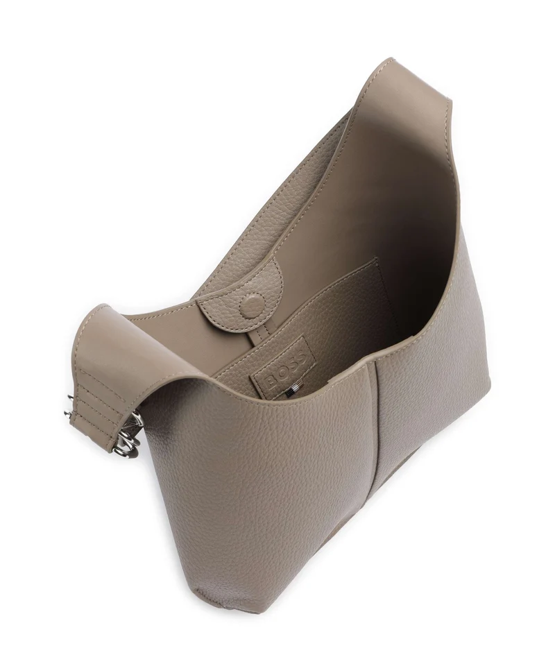 BOSS Clarice Beuteltasche brown overflow