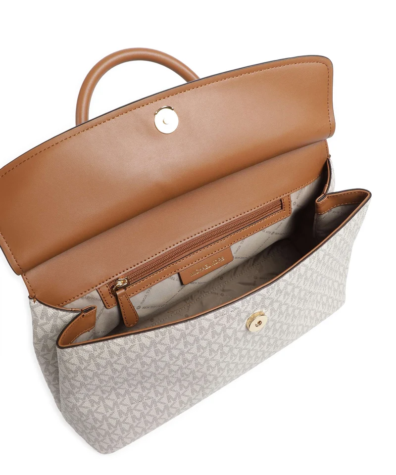 Michael Kors Landry Medium Handtasche vanilla/acorn