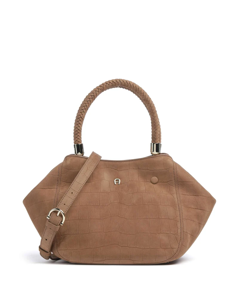 Aigner Carré Soft M Handtasche saddle brown