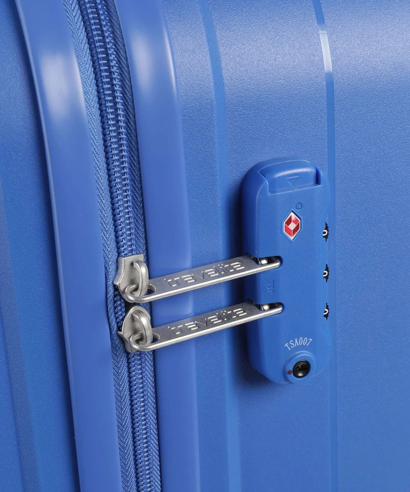 Travelite Pacific 4-Rollen Trolley Set blue