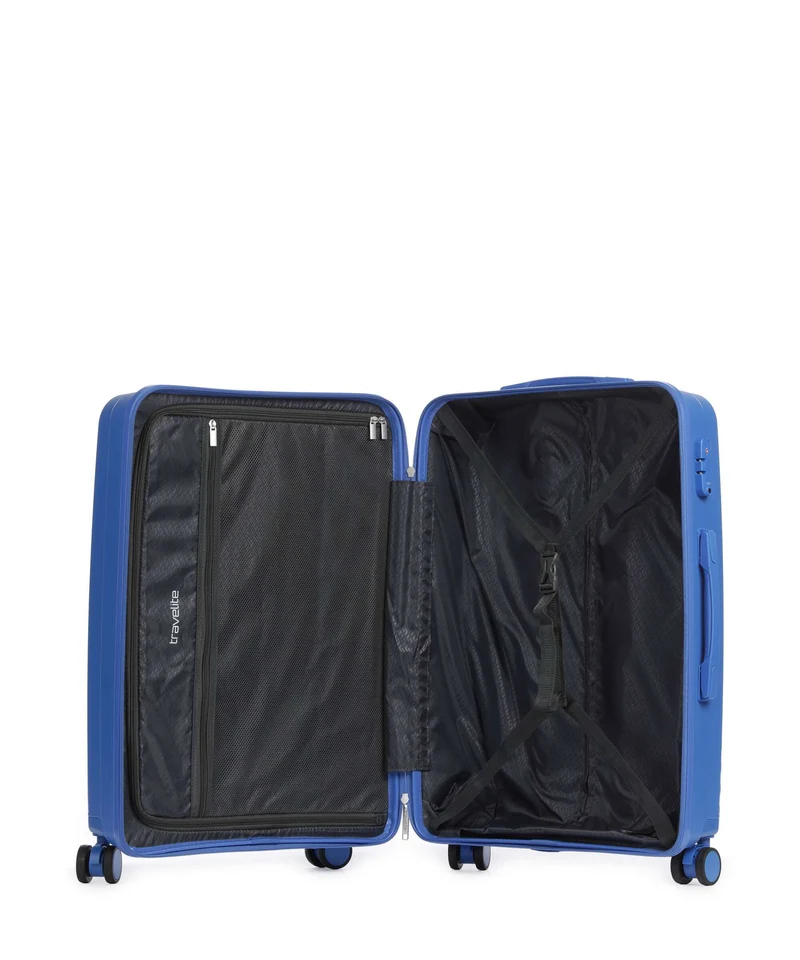 Travelite Pacific 4-Rollen Trolley Set blue