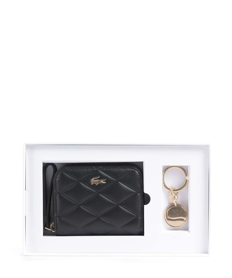 Lacoste Crocodelle Geldbörse noir