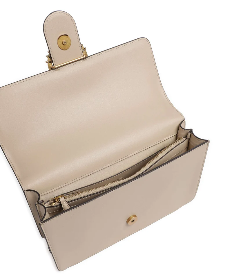 Pinko Love One Classic New Buckle Umhängetasche beige/grigio fumo/antique gold