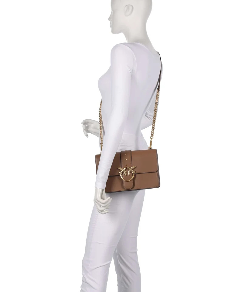 Pinko Love One Classic Umhängetasche marrone cognac/antique gold