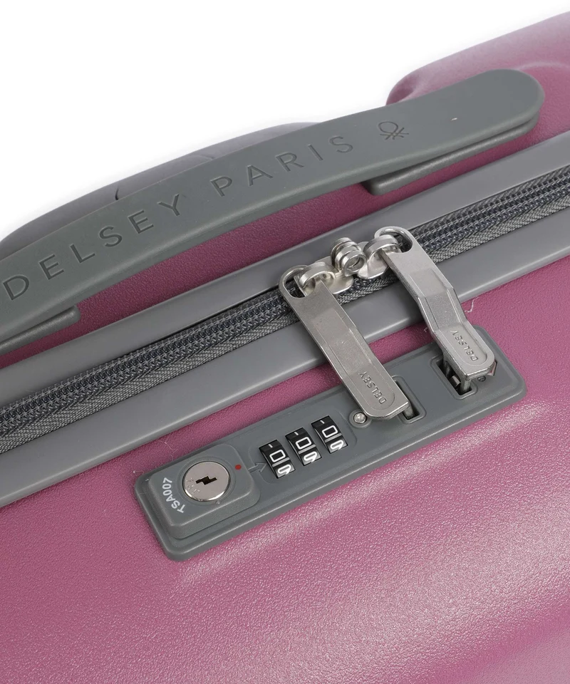 Delsey Paris x United Colors of Benetton UCB Hardside 4-Rollen Trolley pink