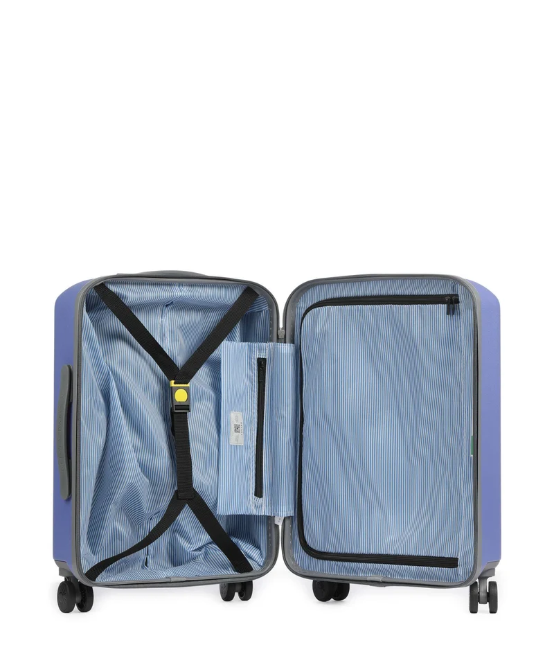 Delsey Paris x United Colors of Benetton UCB Hardside 4-Rollen Trolley purple