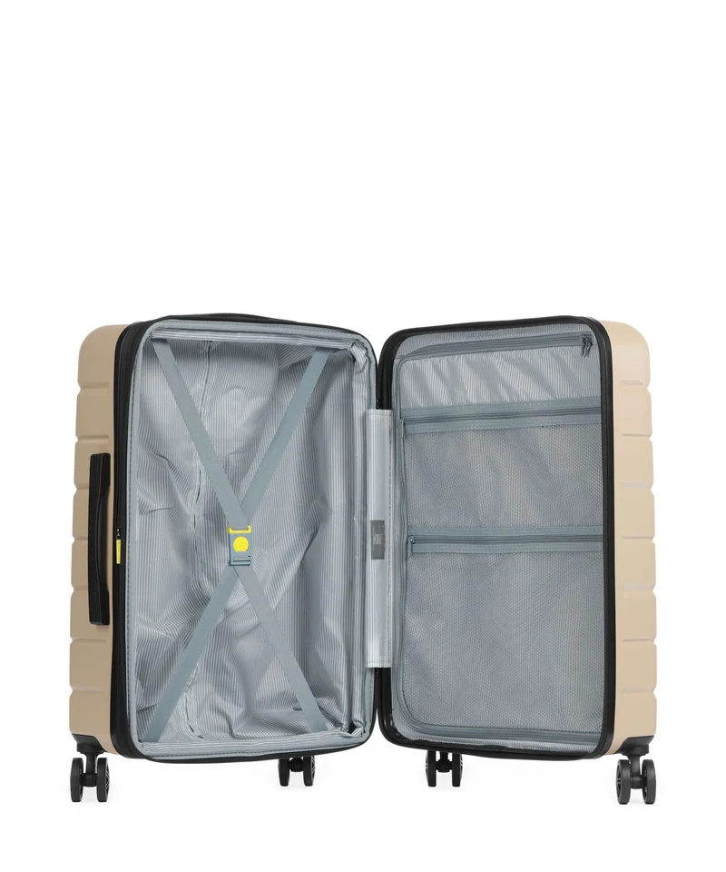 Delsey Paris Air Armour 4-Rollen Trolley warm sand