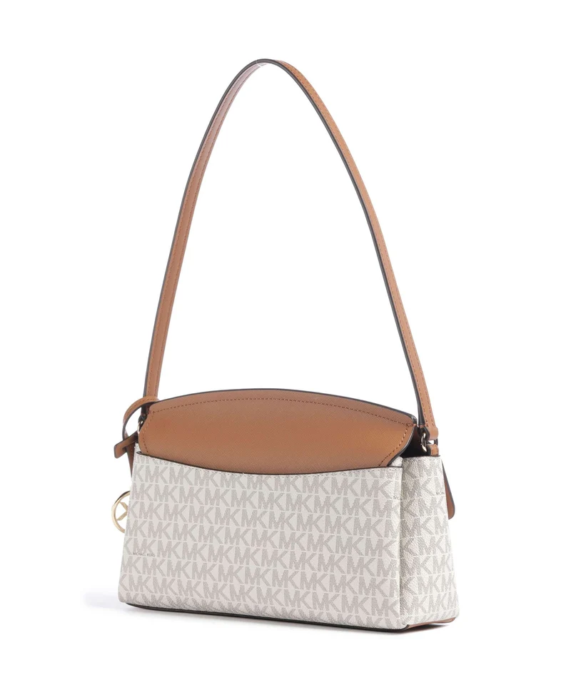 Michael Kors Landry Medium Schultertasche vanilla/acorn
