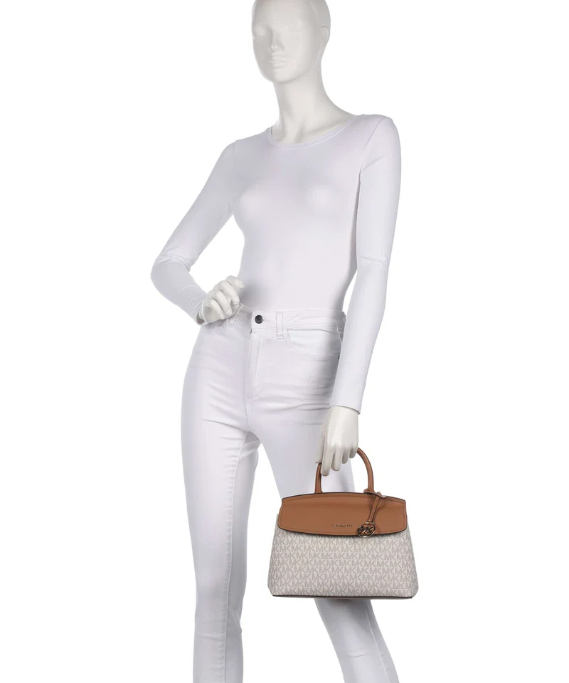 Michael Kors Landry Small Handtasche vanilla/acorn