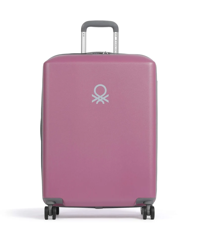 Delsey Paris x United Colors of Benetton UCB Hardside 4-Rollen Trolley pink