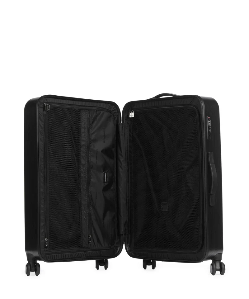 Emporio Armani Big Eagle 4-Rollen Trolley gunmetal