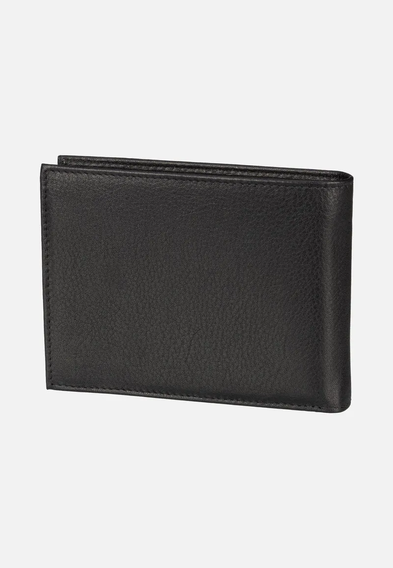 Nome Horizontal with Flap III Schwarz - Portemonnaie