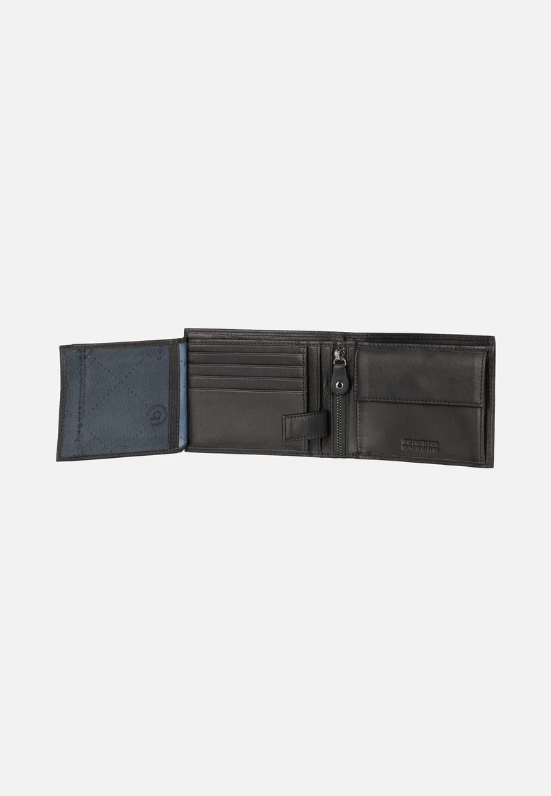 Nome Horizontal with Flap III Schwarz - Portemonnaie