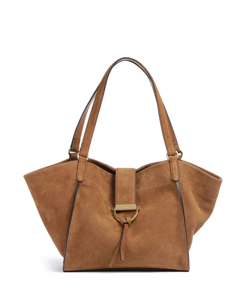Abro Suede Temi Shopper cuoio