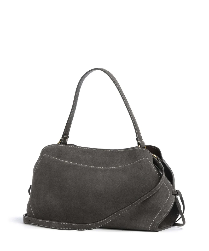 Abro Suede Necessity Small Schultertasche grey