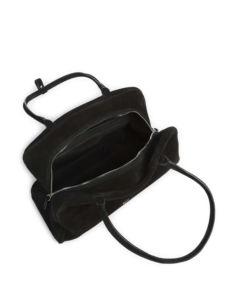 Abro Suede Amara Schultertasche black/nickel