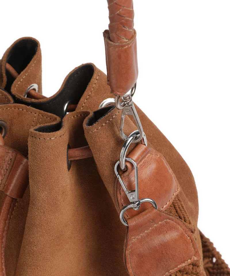 Anokhi Bucket Handtasche cognac