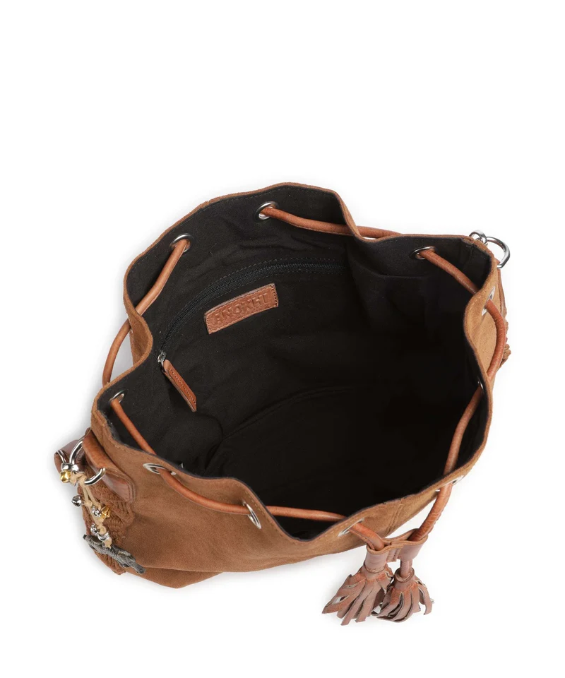 Anokhi Bucket Handtasche cognac