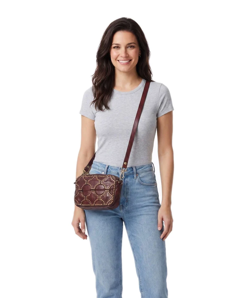 Campomaggi Schultertasche wine