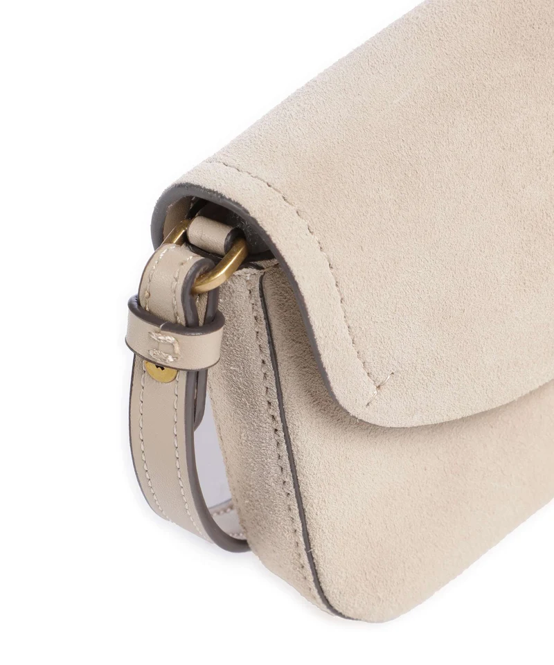 Pinko Saddle Flat Umhängetasche beige/grigio fumo/antique gold