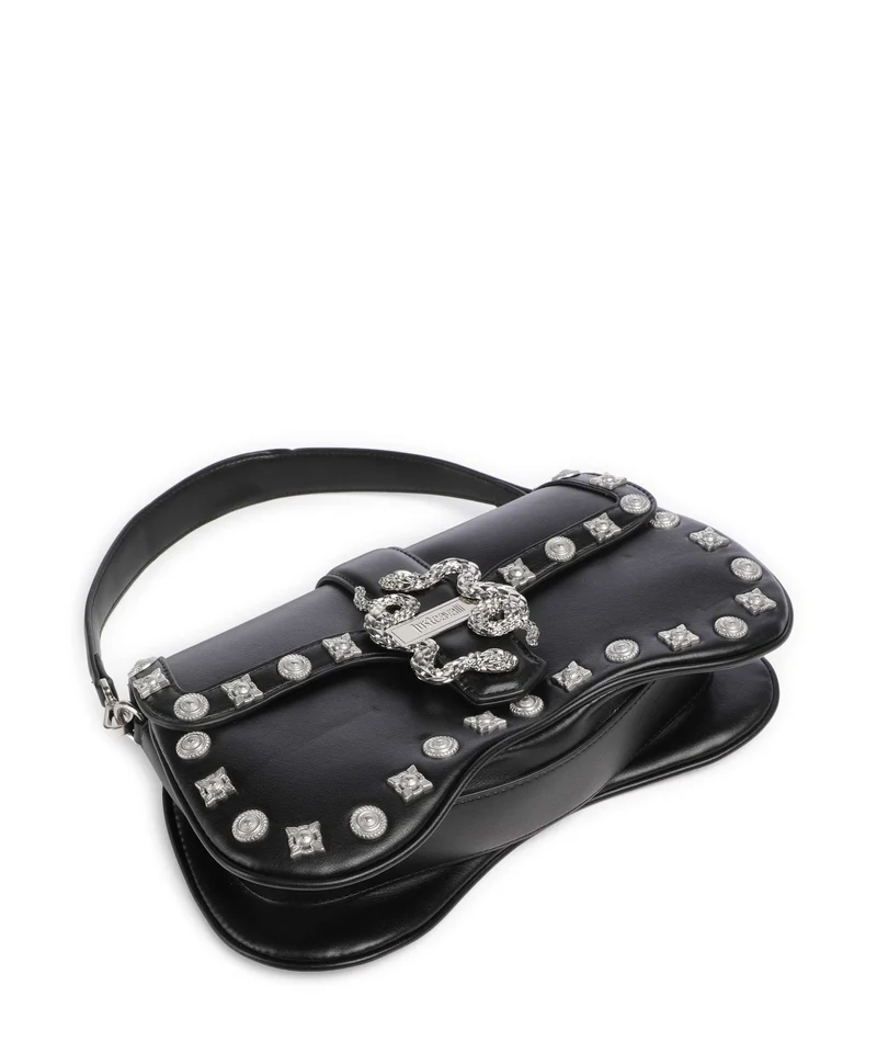 Just Cavalli Iconic Snakes Schultertasche black