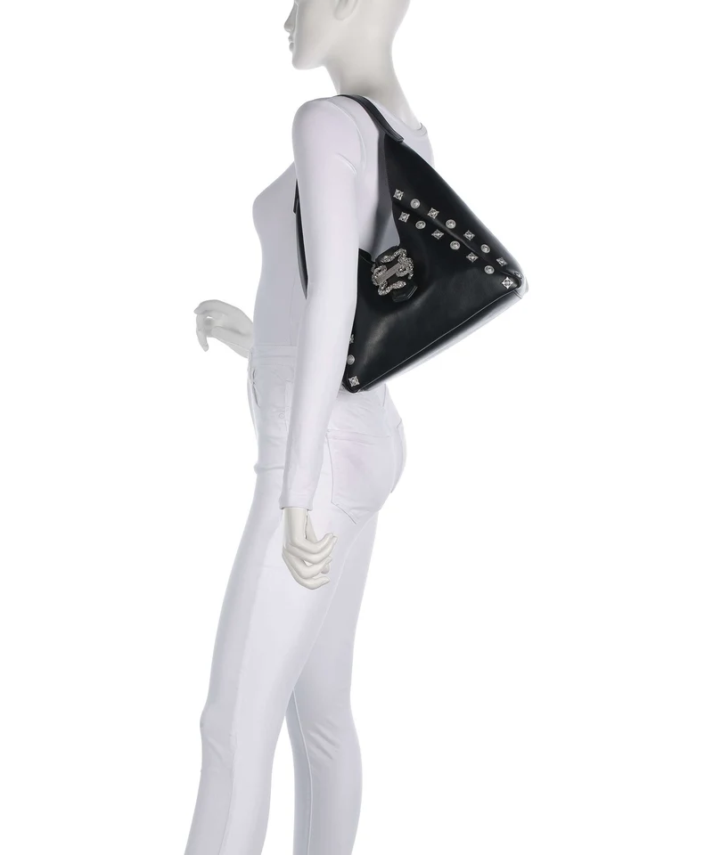 Just Cavalli Iconic Snakes Beuteltasche black