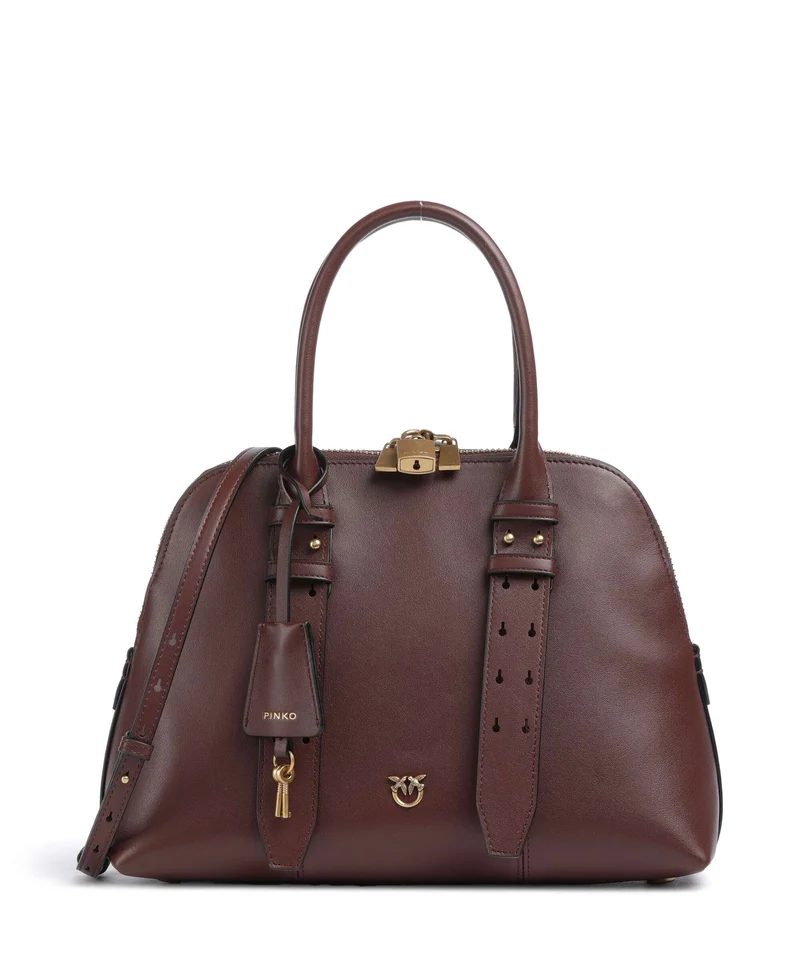 Pinko Bowling Medium Handtasche burgundy wine/antique gold