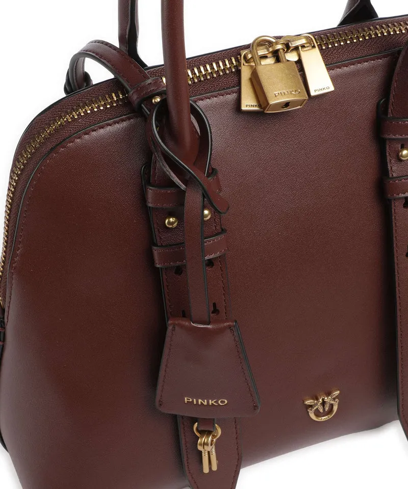 Pinko Bowling Medium Handtasche burgundy wine/antique gold