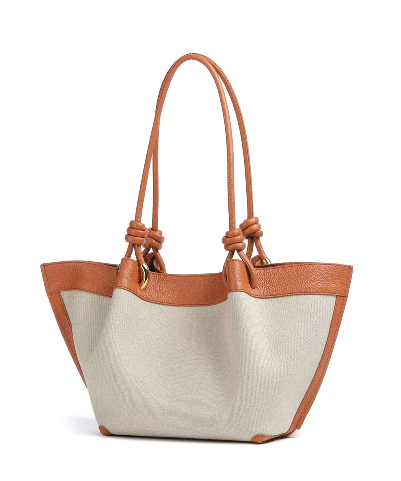 Coccinelle Finn Canvas Beuteltasche natural/crab