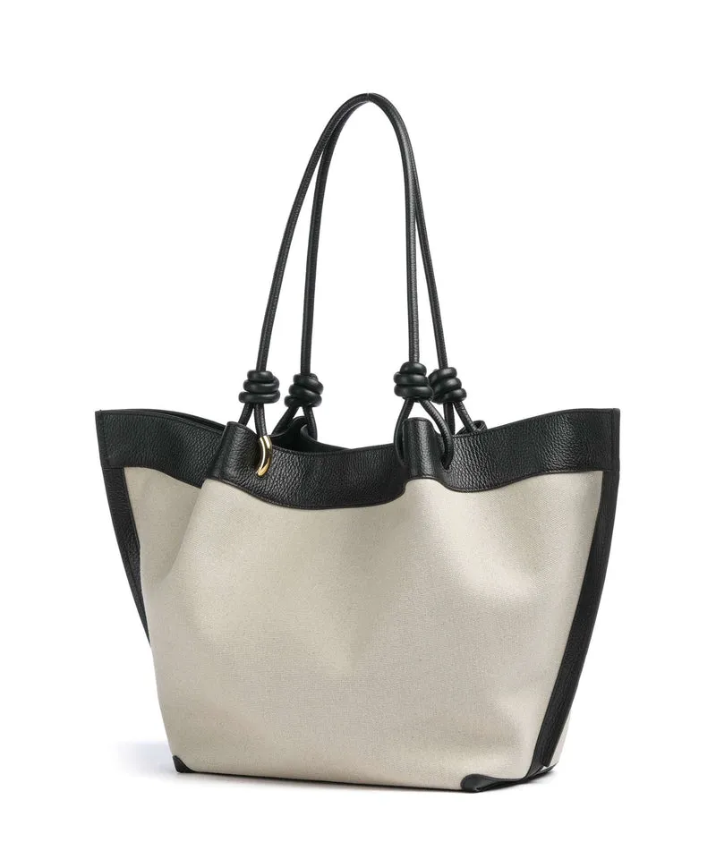 Coccinelle Finn Canvas Shopper natural/noir