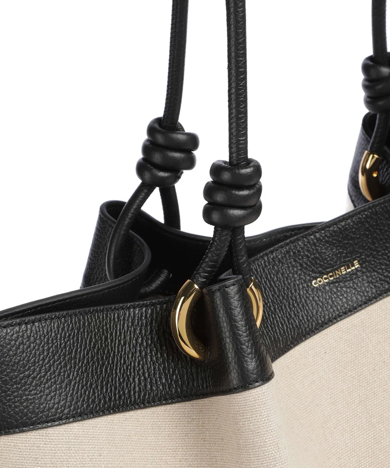 Coccinelle Finn Canvas Shopper natural/noir