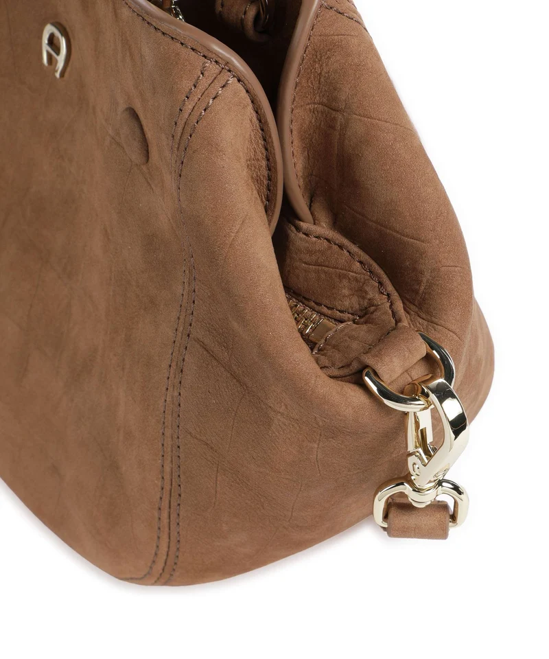 Aigner Carré Soft S Handtasche saddle brown