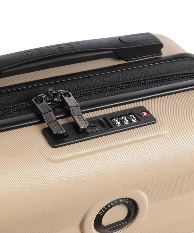 Delsey Paris Air Armour 4-Rollen Trolley warm sand