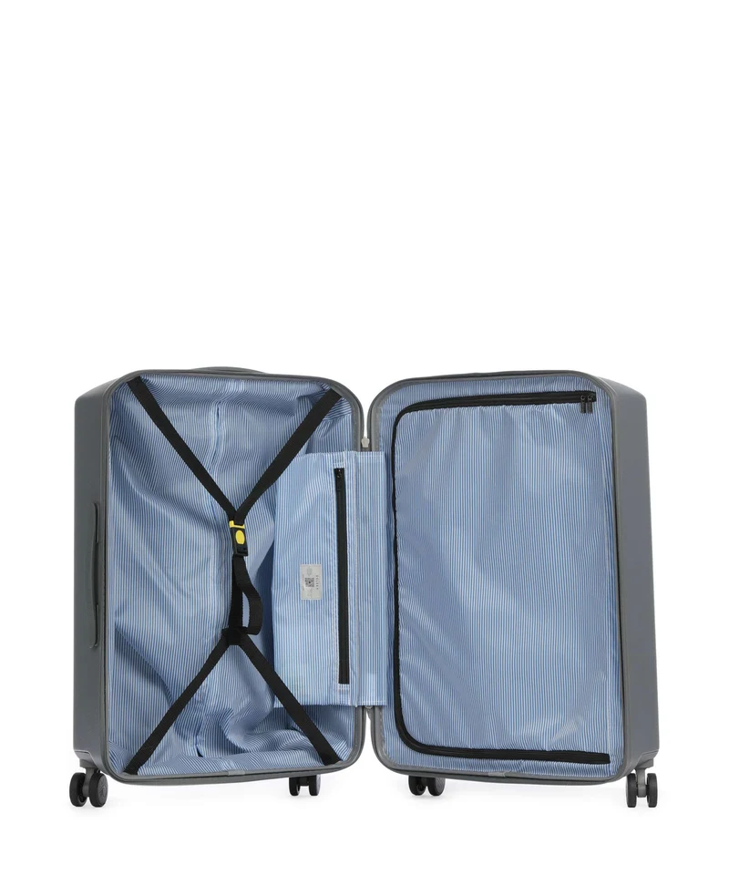 Delsey Paris x United Colors of Benetton UCB Hardside 4-Rollen Trolley steel grey