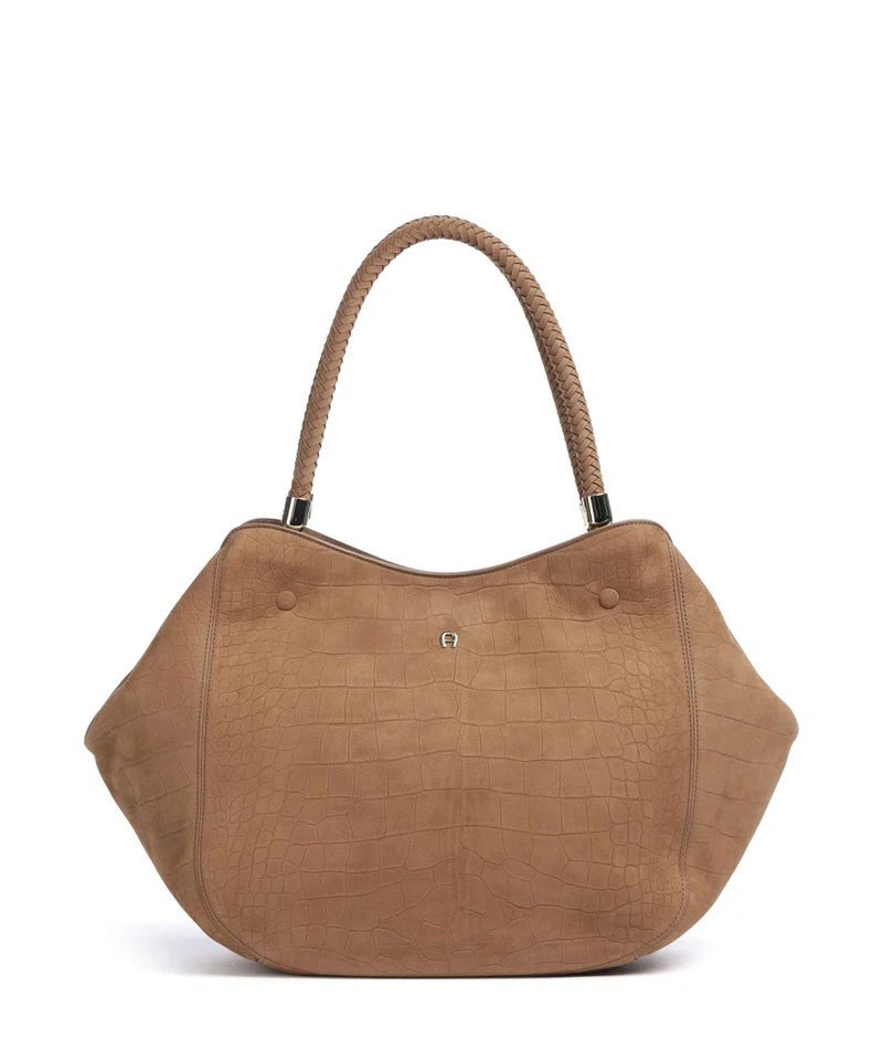 Aigner Carré Soft L Shopper saddle brown