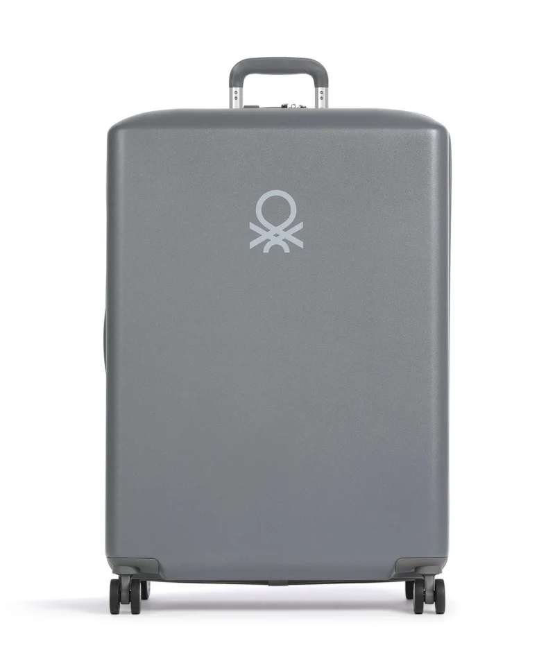 Delsey Paris x United Colors of Benetton UCB Hardside 4-Rollen Trolley steel grey