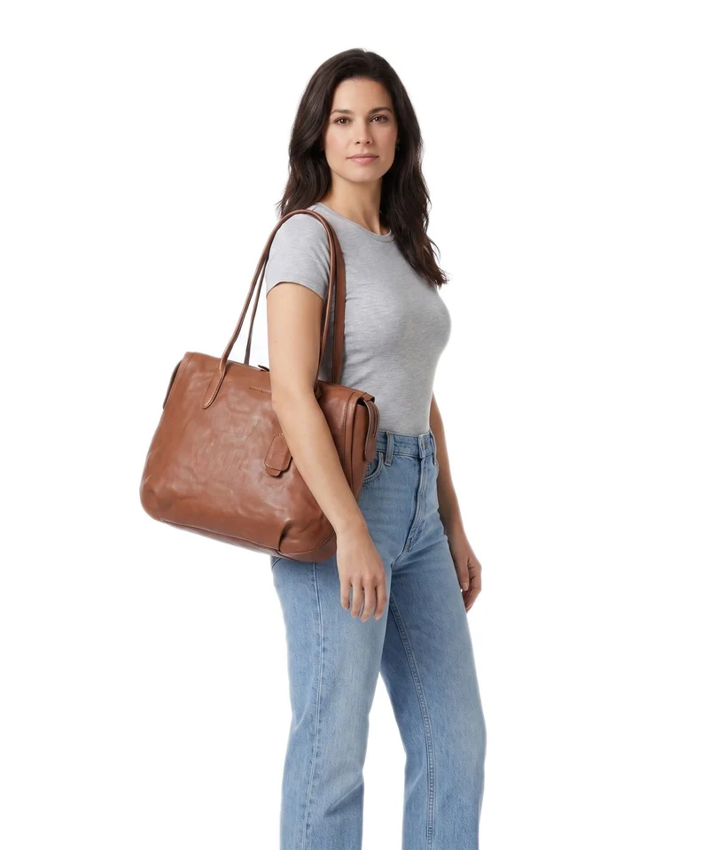 Aunts & Uncles Grandma's Luxury Club Mrs. Florentine Shopper caramel