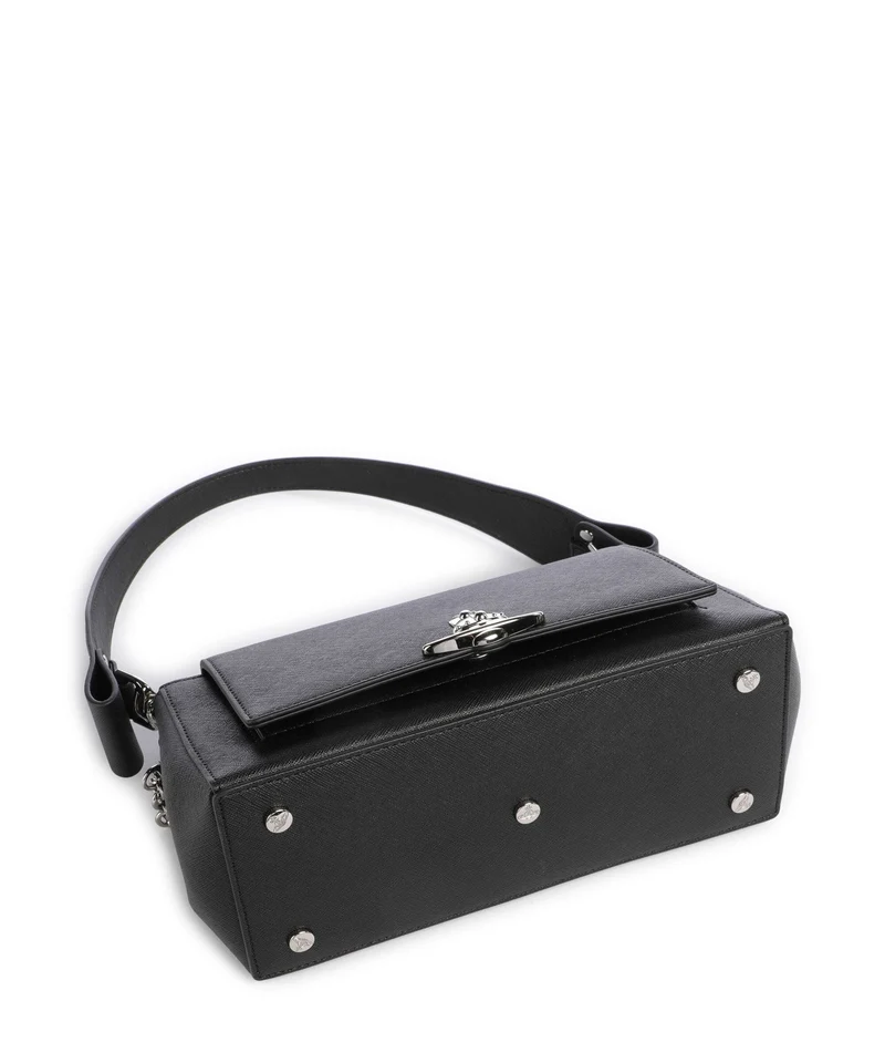 Vivienne Westwood Hazel Saffiano Plain Medium Schultertasche black