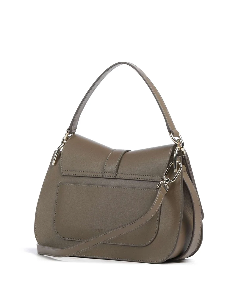 Furla Flow M Handtasche muddy gray