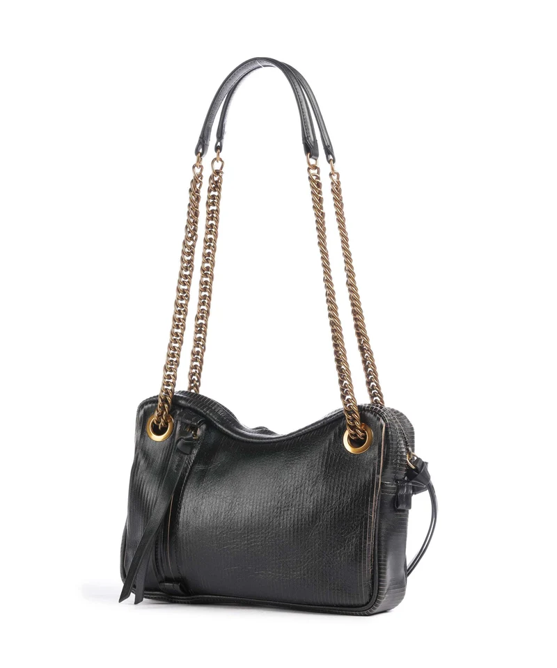 Vivienne Westwood Dolce Laser Line Medium Schultertasche black/beige