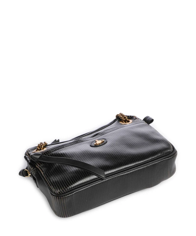 Vivienne Westwood Dolce Laser Line Medium Schultertasche black/beige